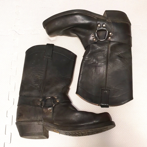 Canada West Men’s Bikers Boots – Black Loggertan 5078 - 12 EE - Picture 1 of 13
